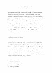 Microsoft Word Support