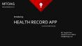 Health Record & Medical App Development PowerPoint PPT Presentation