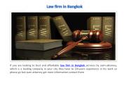 Law firm in Bangkok