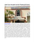 Unik Care Hospital and Dr. Padmaja Divakar PowerPoint PPT Presentation