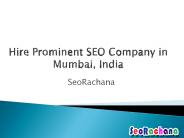 Hire Prominent SEO Company in Mumbai, India