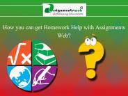 Online Homework Assignment Help