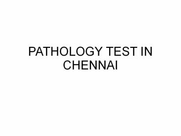 Vitaminb12 test lab in Chennai