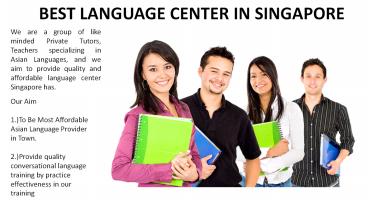 Best Language Center in Singapore