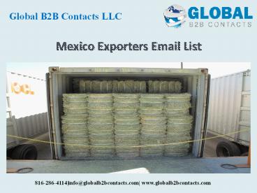 Mexico Exporters Email List
