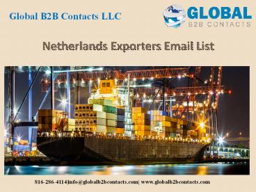 Netherlands Exporters Email List (1)