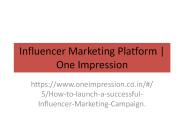 Influencer Marketing Platform | One Impression (2)