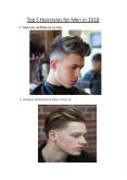 Top 5 Hairstyles for Men in 2018 PowerPoint PPT Presentation