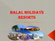 Muslim holiday beach resorts