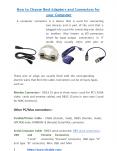 How to Choose Best Adapters and Connectors for your Computer PowerPoint PPT Presentation