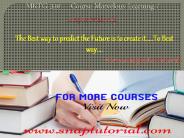 MKTG 310  course Marvelous Learning / snaptutorial.com