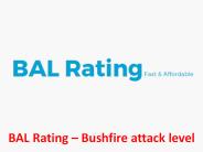 BAL Rating – Bushfire attack level