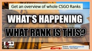 Get an overview of whole CSGO Ranks