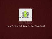 Part Time Maids in Singapore