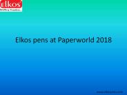 Elkos Pens at Paper world 2018