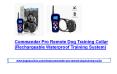 Commander Pro Remote Dog Training Collar (Rechargeable Waterproof Training System) PowerPoint PPT Presentation