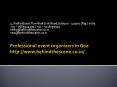 Professional event organizers in Goa PowerPoint PPT Presentation