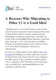 6 Reasons Why Migrating to Odoo 11 is a Good Idea! PowerPoint PPT Presentation
