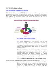 SAP IDM Training Material