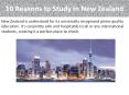 10 Reasons to Study in New Zealand PowerPoint PPT Presentation