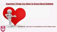 Important Things You Need To Know About Diabetes