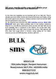 Best bulk sms reseller in indore