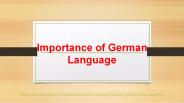 Importance of German Language Classes