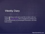 Weekly diary