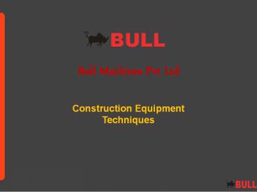 Construction Equipment Manufacturers in India