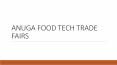 ANUGA FOOD TECH TRADE FAIRS PowerPoint PPT Presentation