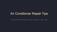 Air Conditioning Repair Services