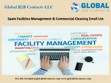 Spain Facilities Management & Commercial Cleaning Email List