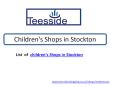 Children's Shops in Stockton PowerPoint PPT Presentation