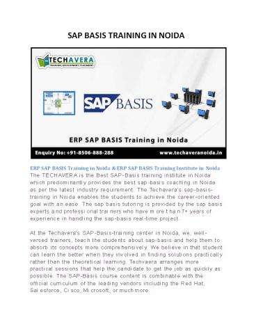 SAP-BASIS coaching Institute at Noida