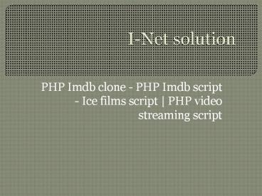 PHP Imdb clone - PHP Imdb script - Icefilms script | PHP video streaming script