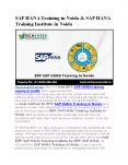 SAP HANA training course in noida