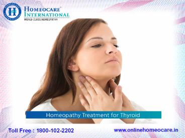 Homeopathy Treatment for Thyroid