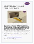 Innisfree Jeju Volcanic Nose Pack- Skin Makeup Journal PowerPoint PPT Presentation