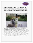 Forest Essentials Ultra Rich Body Lotion Iced Pomegranate with Fresh Kerala Lime PowerPoint PPT Presentation