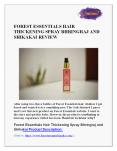 Forest Essentials Hair Thickening Spray Bhringraj and Shikakai PowerPoint PPT Presentation