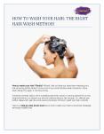 How to wash your hair to prevent hair fall and promote hair growth? PowerPoint PPT Presentation