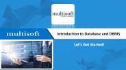 Introduction to Database and DBMS