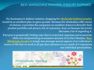 BEST WHOLESALE FASHION JEWELRY SUPPLIES