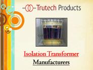 Isolation Transformer Manufacturers (13)