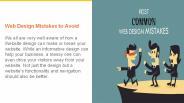 Web Design Mistakes You Should Avoid