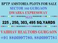 Bptp Amstoria Residential land / Plot for sale in Sector 102 Gurgaon Call 8826997780
