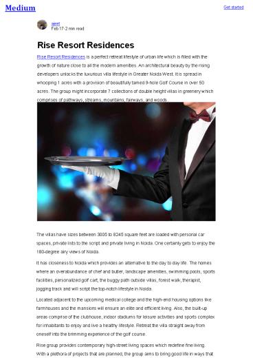 Rise Resort Residences Price