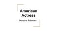 American Actress PowerPoint PPT Presentation