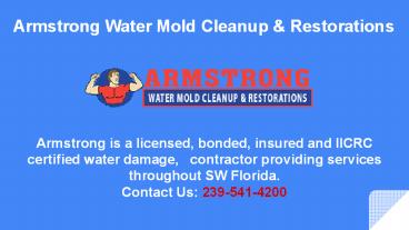 Pipe Burst Cleanup Fort Myers