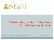 Winter Depression: Why Your Mood May Not Be SAD